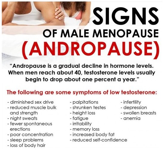 Andropause Decline Of Testoterone Level In Men