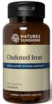Iron, Chelated (180 tabs) (ko)